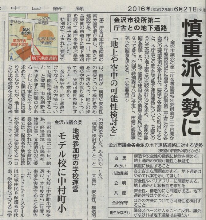第二庁舎地下道